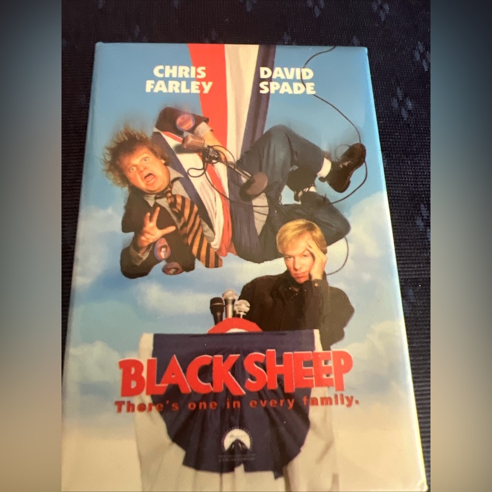 1995 Chris Farley & David Spade Black Sheep Movie Promo Pin Back Button